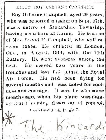 Kincardine Reporter, Oct. 10, 1918